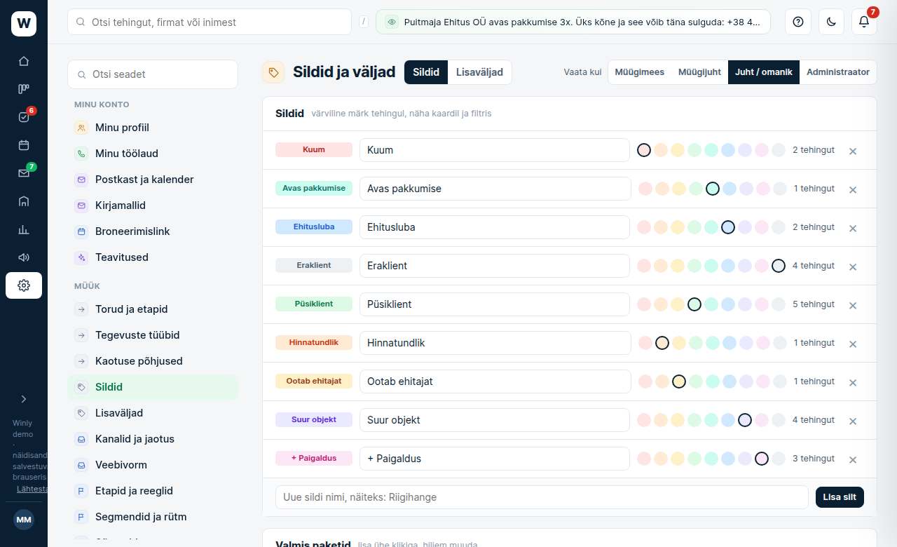 Sildid: ekraanipilt Winlyst